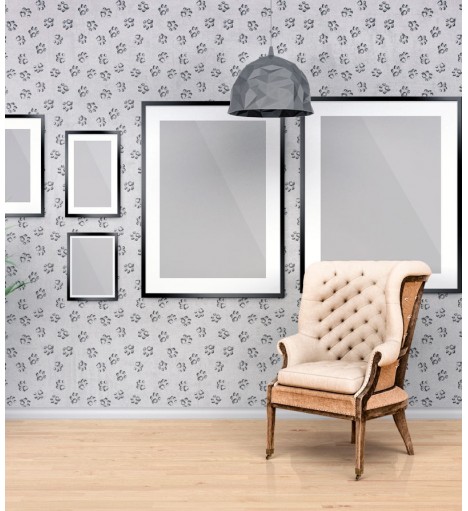 Papel De Parede Adesivo Pata Canina