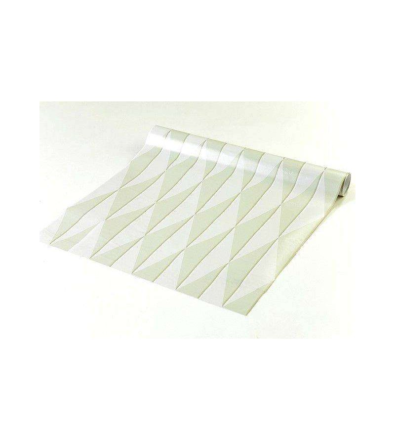 Papel de parede geométrico em tons cinza e bege - Geométrico 01