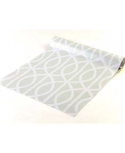 Papel de parede em tons verde claro - Geométrico 04