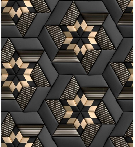 Papel De Parede Adesivo 3D em tons de cinza