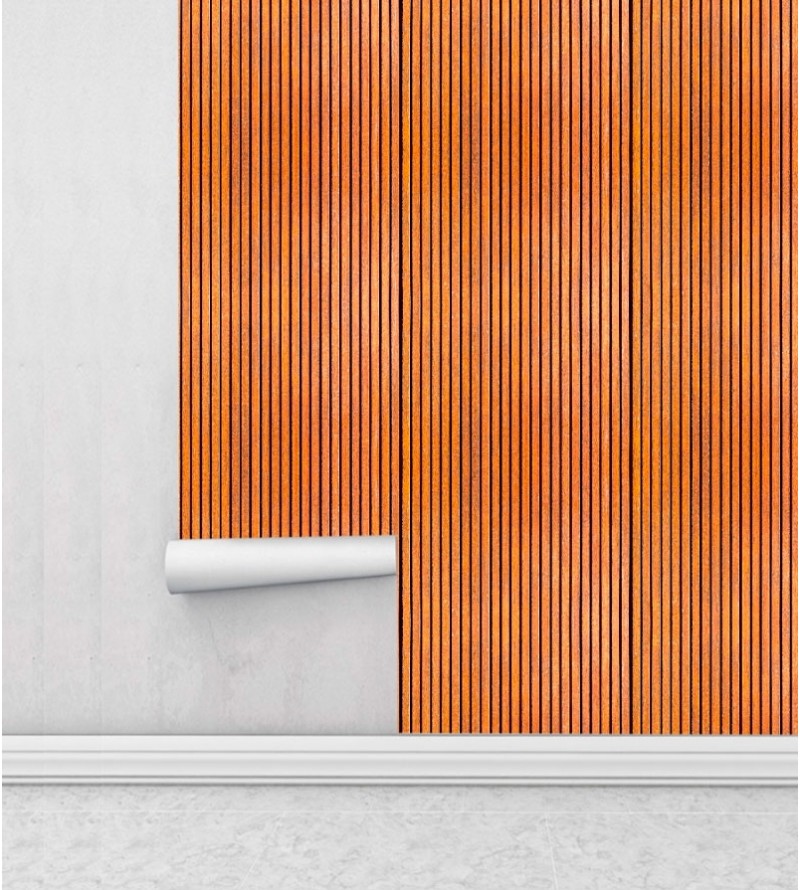 Papel De Parede Adesivo Madeira kempas