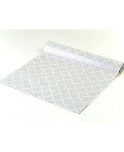 Papel de parede em tons cinza e detalhes em branco - Geométrico 41