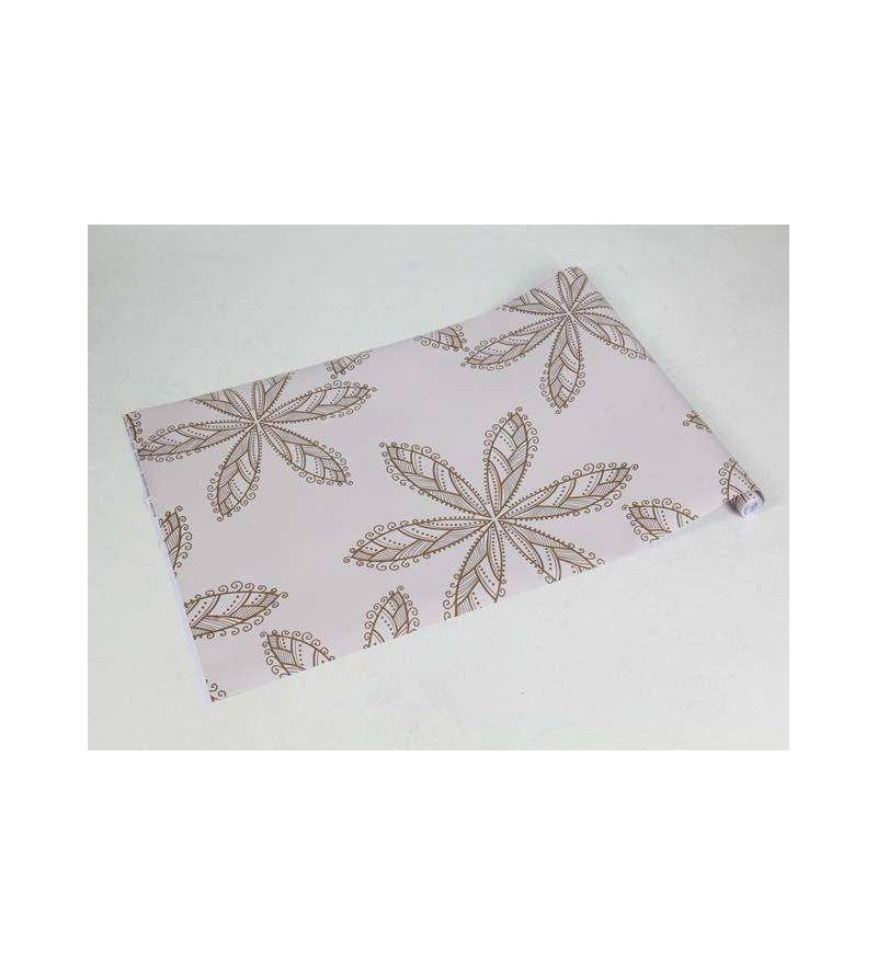 Papel de parede floral nos tons bege e marrom - Glamour 11