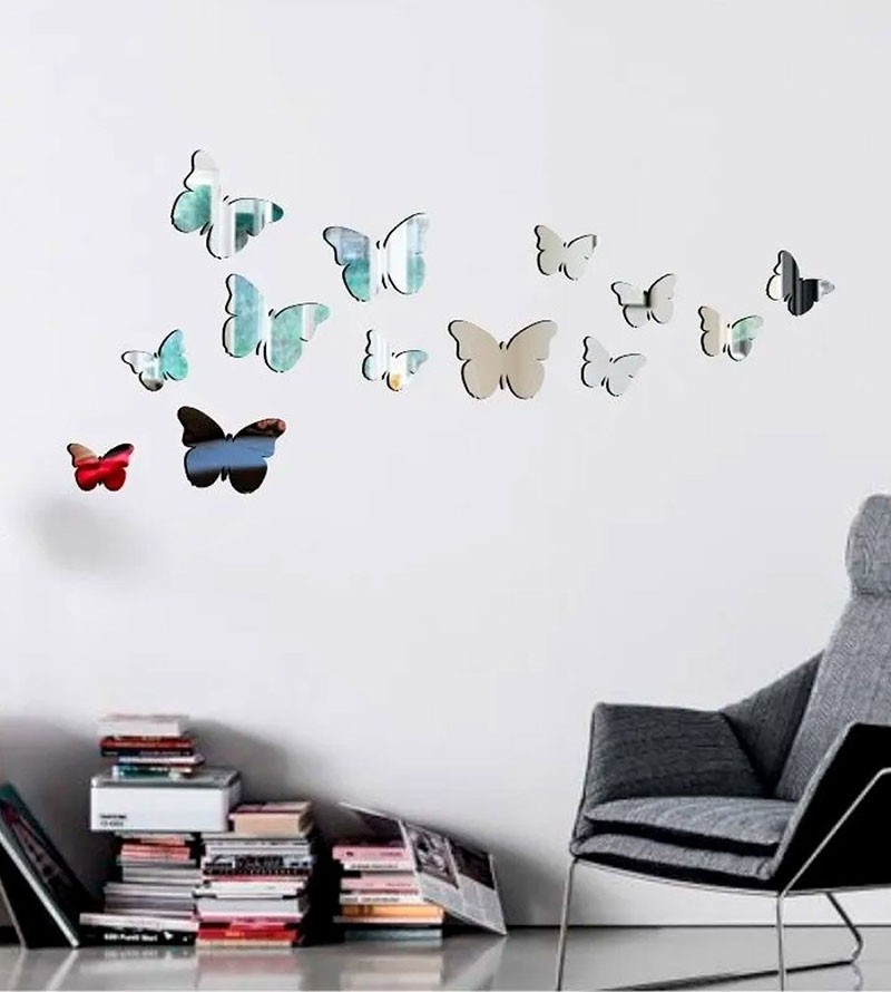 Espelho Para Decoração Borboletas Para Quarto...