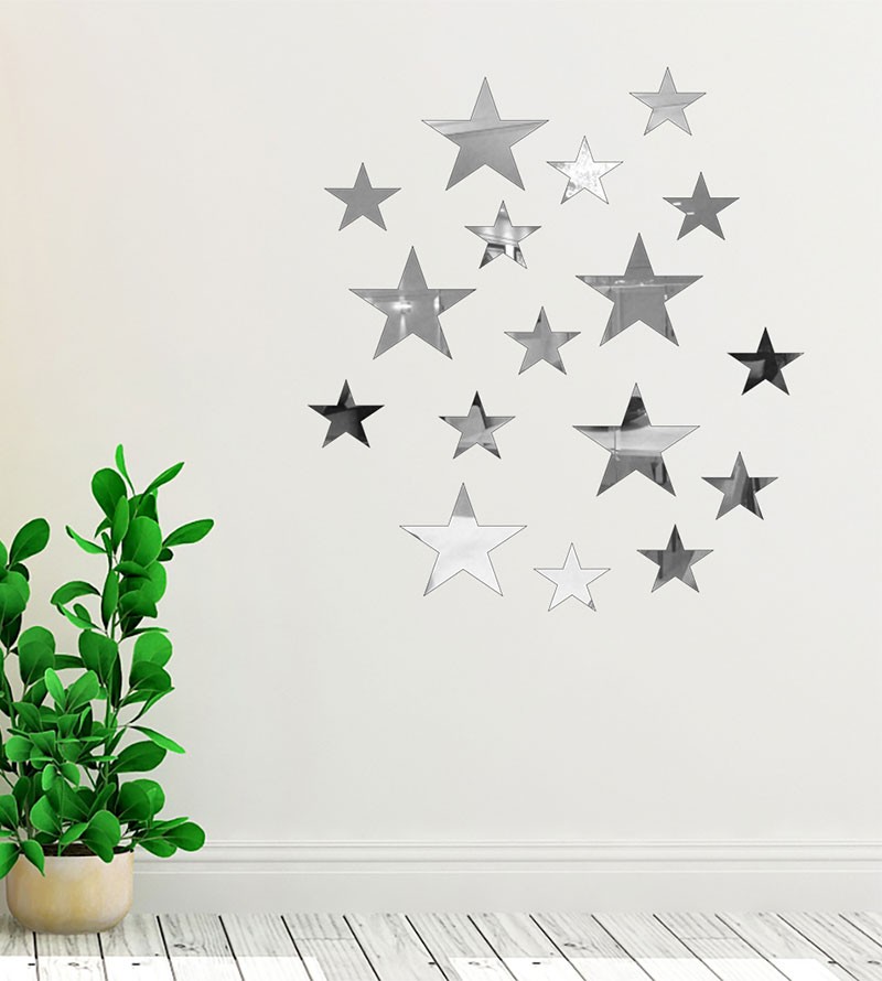 Espelho Decorativo Estrelas 12 peças em...
