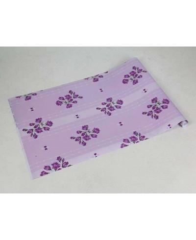 Papel de parede flores em roxo com folhagem em verde musgo, detalhes em rosa - Luxury 12 Papel de parede flores em roxo com folhagem em verde musgo, detalhes em rosa - Luxury 12