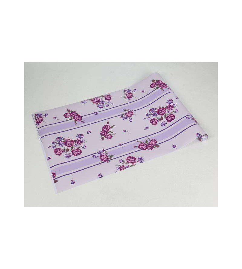 Papel de parede com folhagem em pink e detalhes em tons de roxo, fundo em rosa - Luxury 20