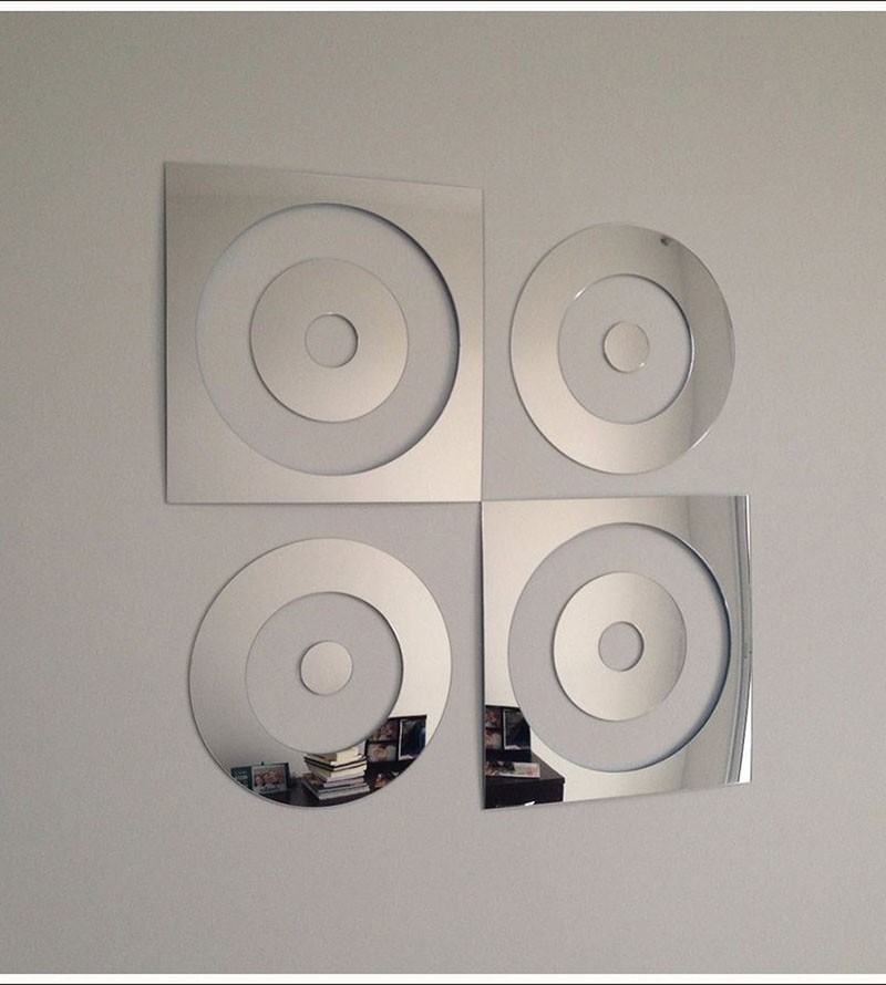 Espelho Decorativo Em Acrílico Quadrados E...