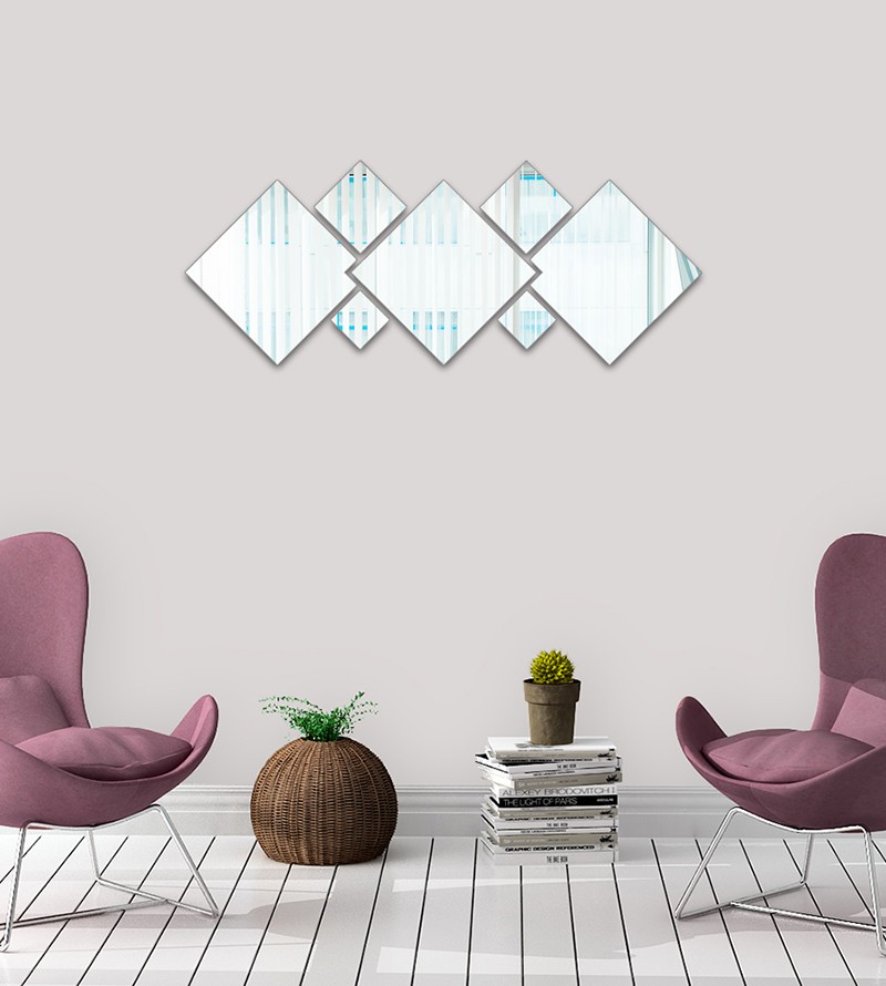 Espelhos Decorativos Em Acrílico 7 Peças...