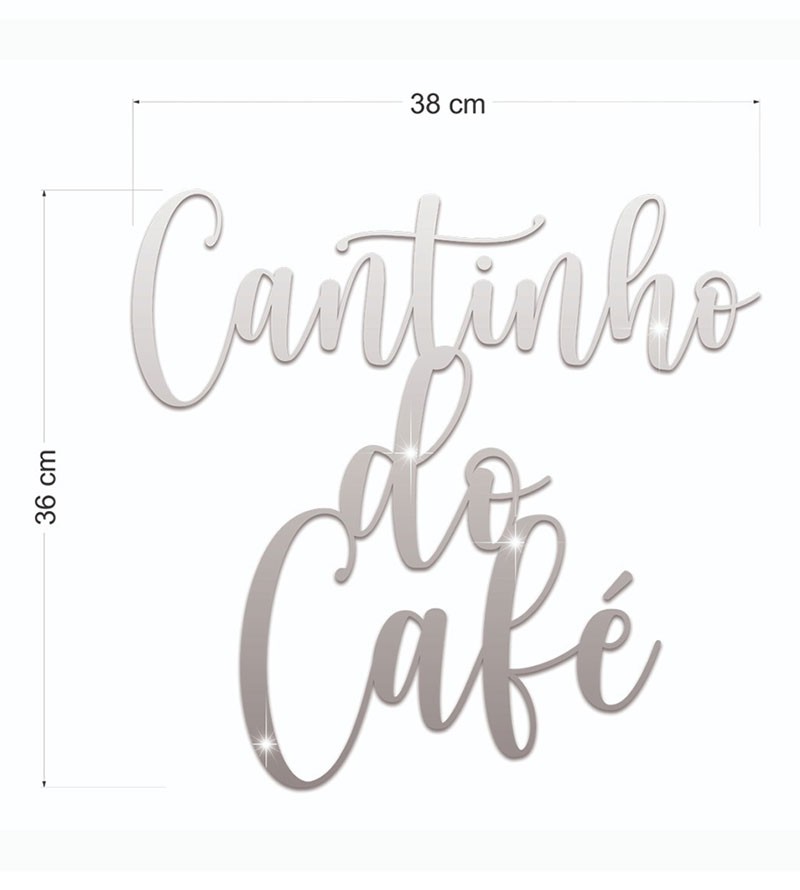 Espelho Decorativo Cantinho Do Café Em Acrílico...