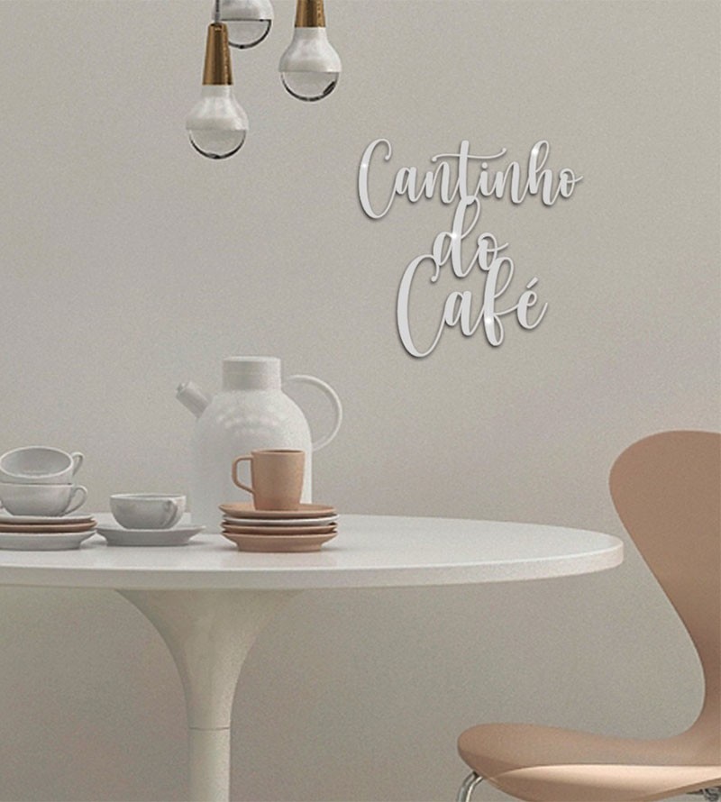 Espelho Decorativo Cantinho Do Café Em Acrílico...