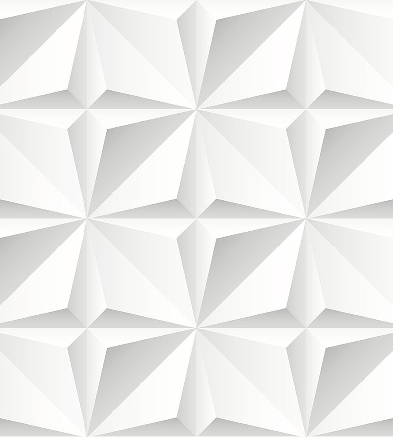 Papel de Parede 3D Branco e cinza