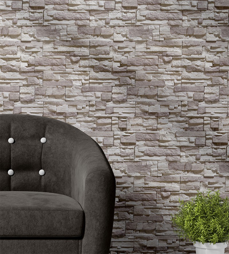 Papel de parede modelo pedras canjiquinha e...