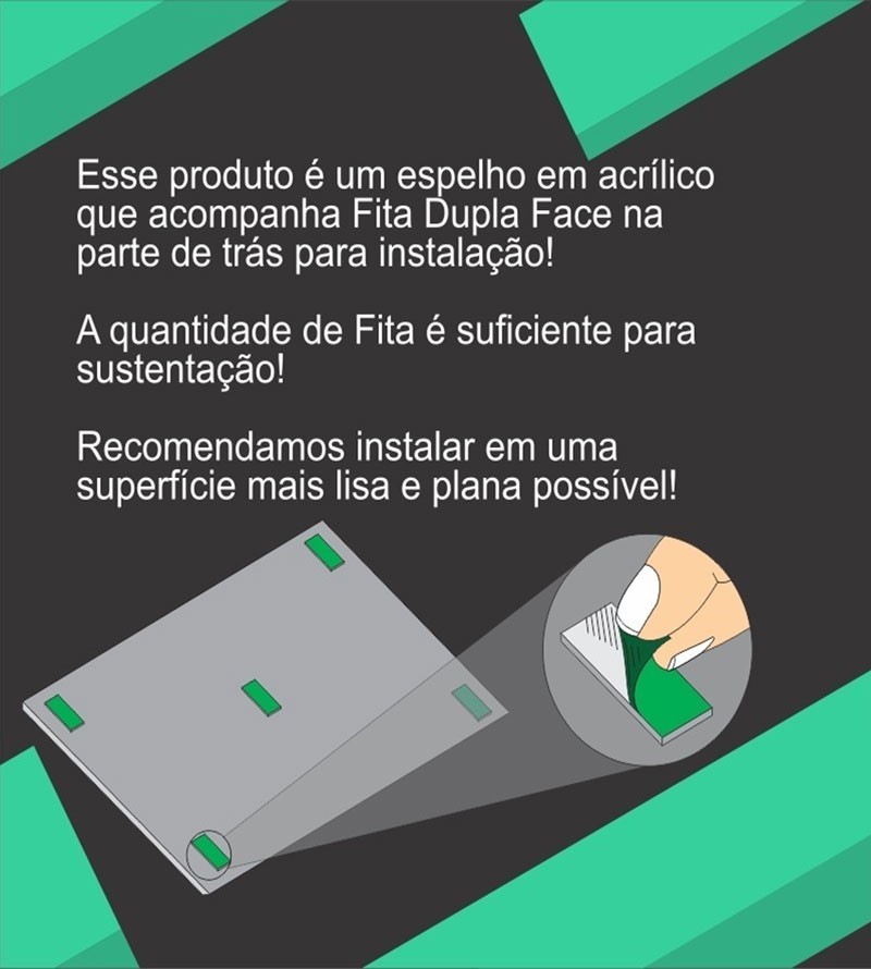 Espelho Acrílico Decorativo Hexagonal 50 Peças