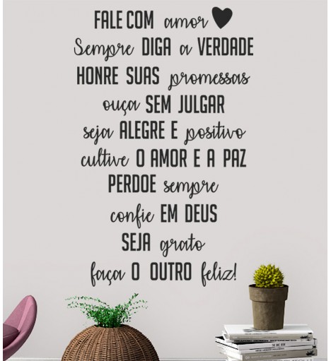 Adesivo Parede Quarto Frase...