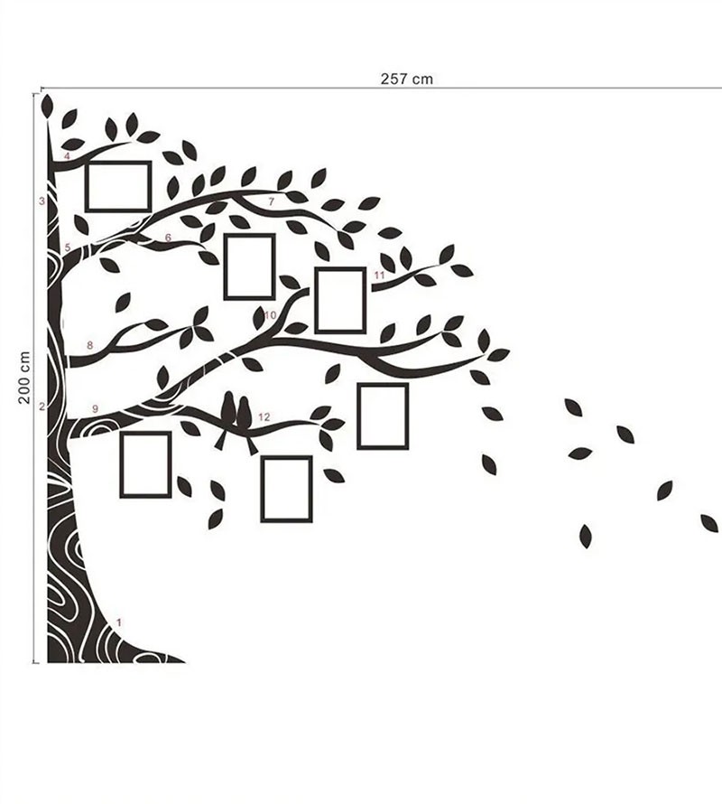 Adesivo Decorativo Parede Árvore Genealógica