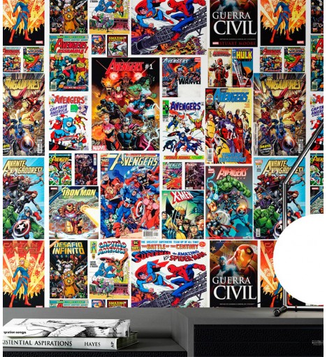 Papel De Parede Adesivo HQs...