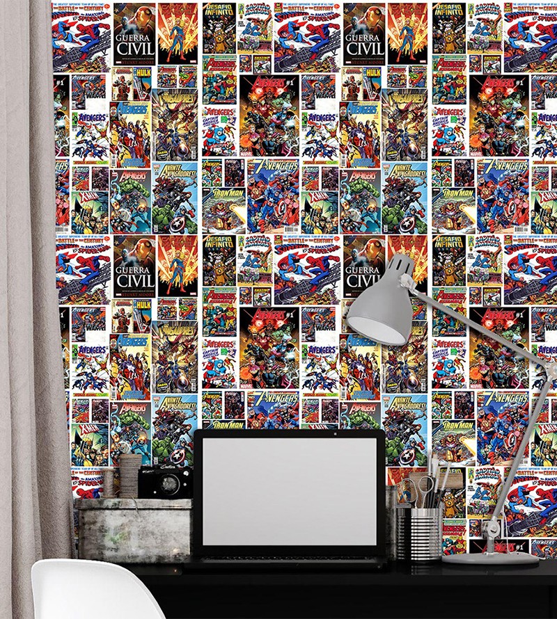 Papel De Parede Adesivo HQs Marvel