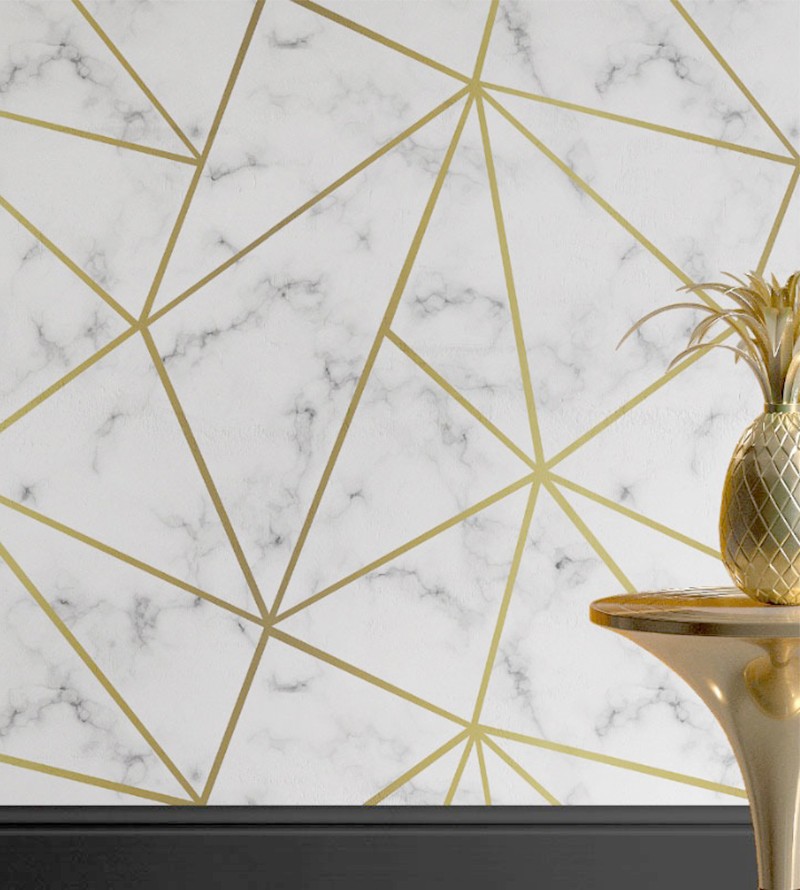 Papel de Parede Diamond Mármore Branco