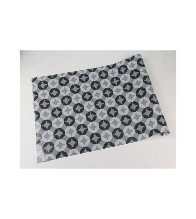 Papel de parede em diferentes tons de cinza - Retro 41