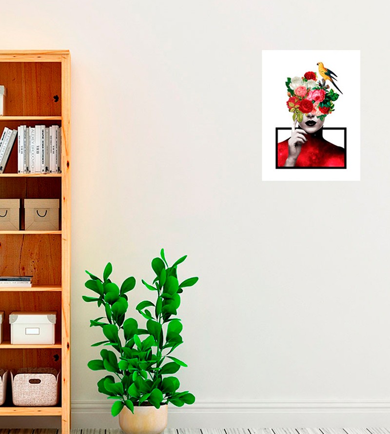 Quadro Decorativo Abstrato Rosas Coloridas