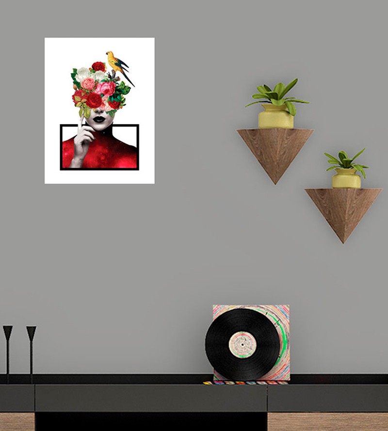 Quadro Decorativo Abstrato Rosas Coloridas