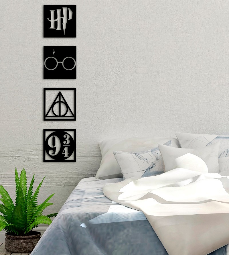 Quadro Decorativo Harry Potter Vazado