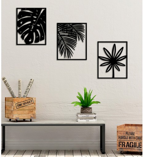 Trio De Quadros Decorativos...