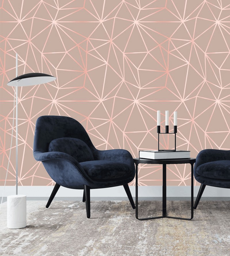 Papel de Parede Jade Rosa Degradê