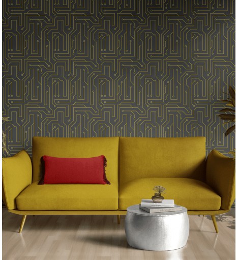 Papel de Parede Dark Gray...