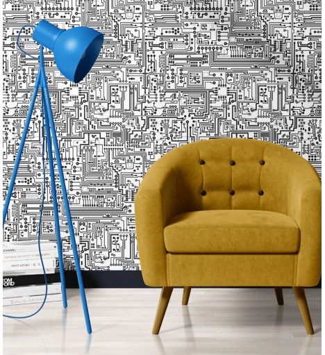 Papel de Parede Placa de...