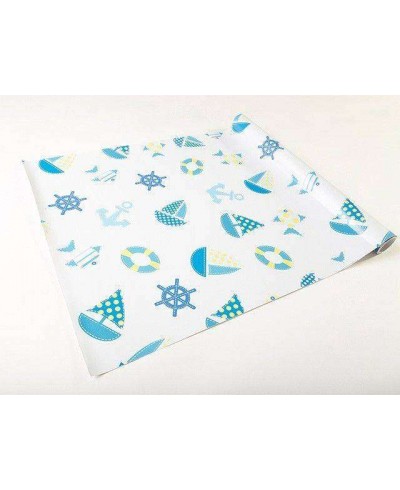 Papel de Parede Bebê Barquinhos Azuis