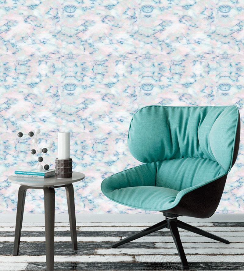 Papel de Parede Degradê Azul e Rosa