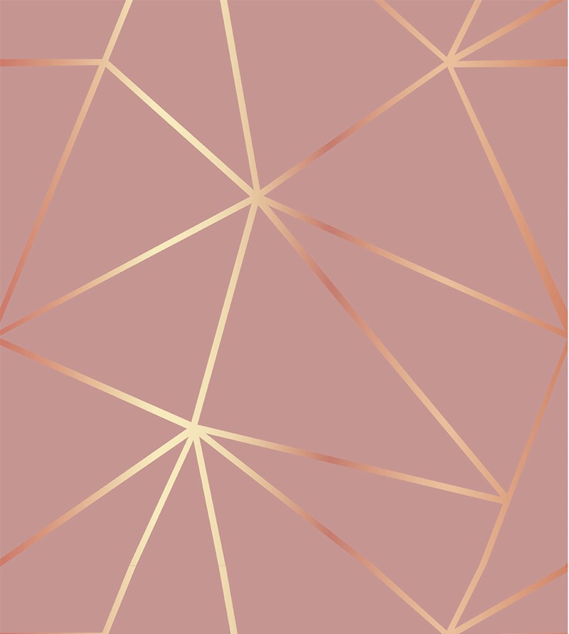 Papel de Parede Rosê Geométrico