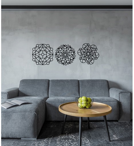 Trio Quadros Mandalas...