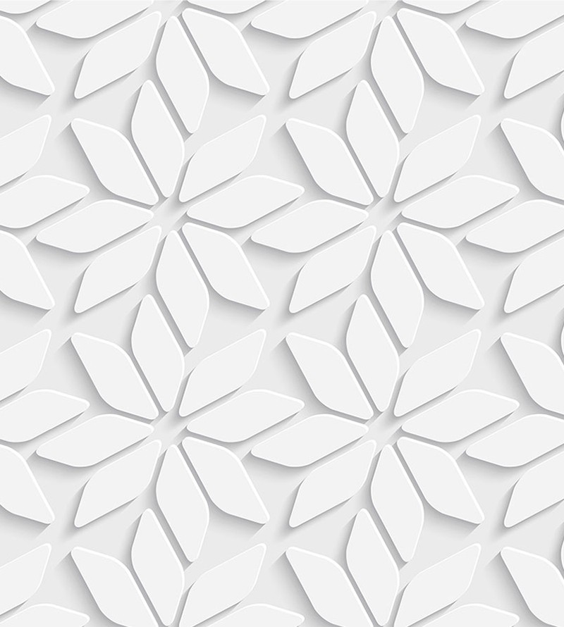 Papel de Parede Adesivo 3d Floral Geométrico Gesso