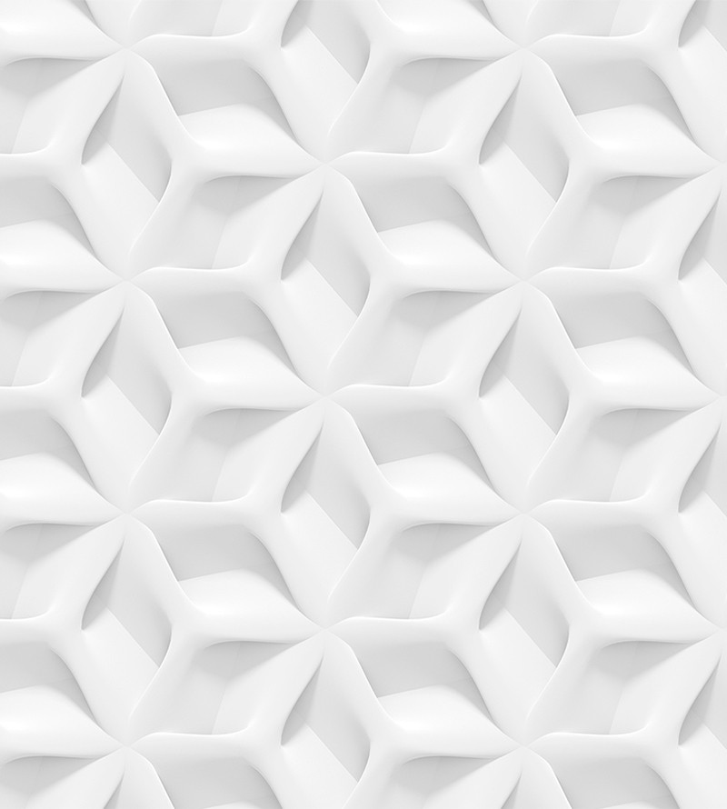 Papel de Parede 3D Bumerangue Hexágono Geométrico