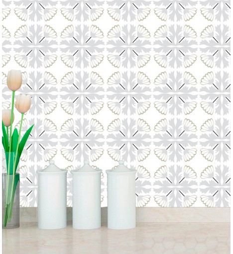 Papel De Parede Azulejo...