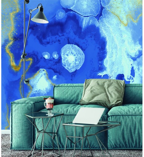 Foto Mural Mármore Azul