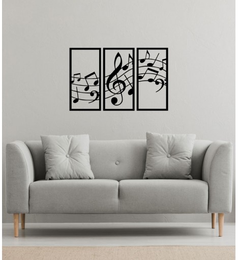 Quadro Decorativo Notas...