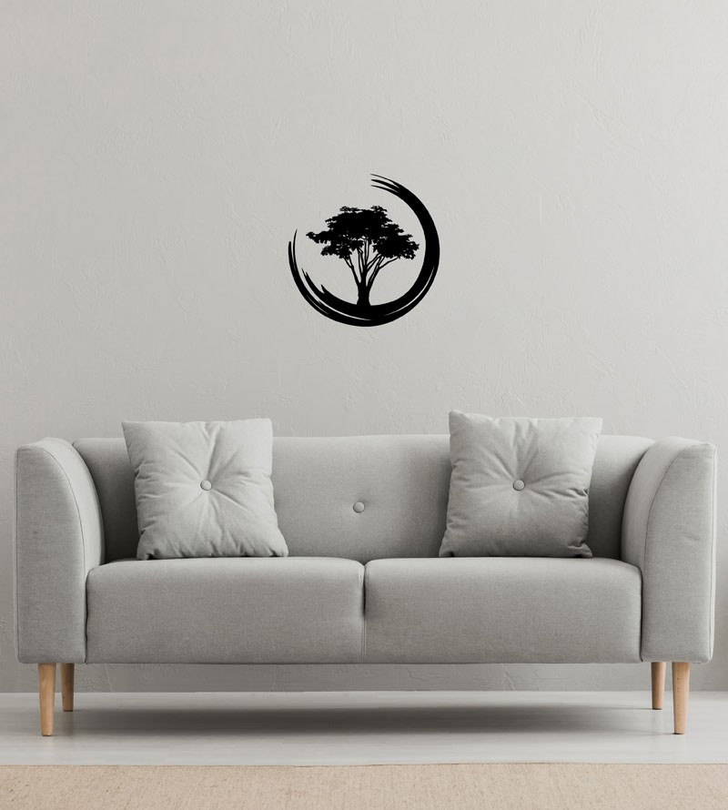 Quadro Decorativo Árvore da Respiração Preto