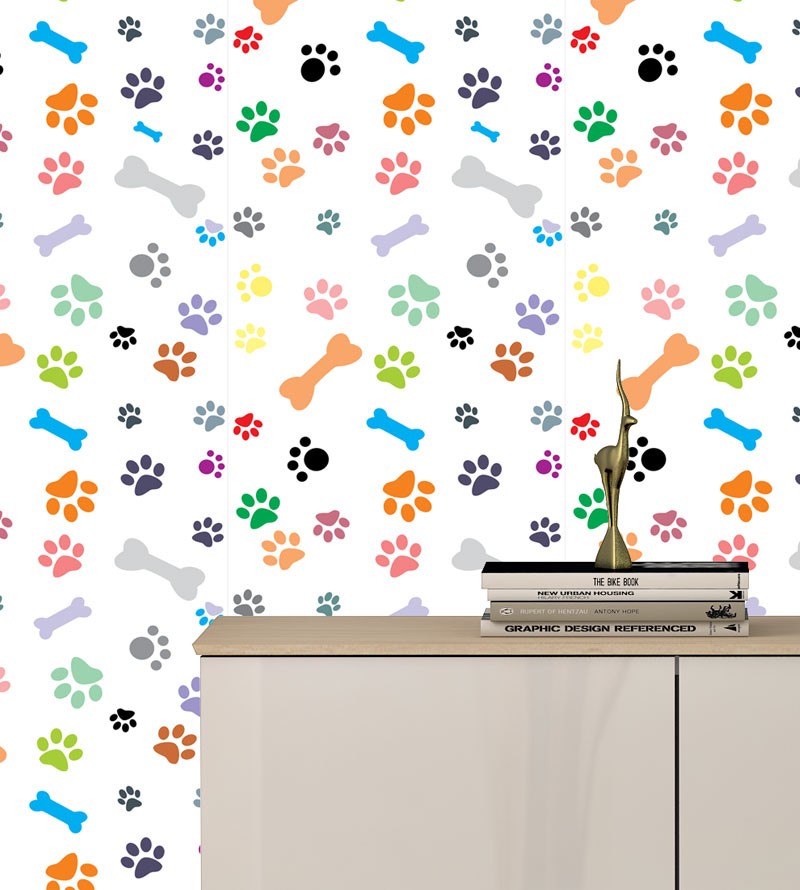 Papel De Parede Adesivo de pegadas