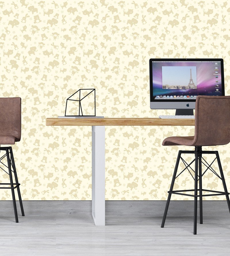 Papel De Parede Adesivo Animais Abstratos