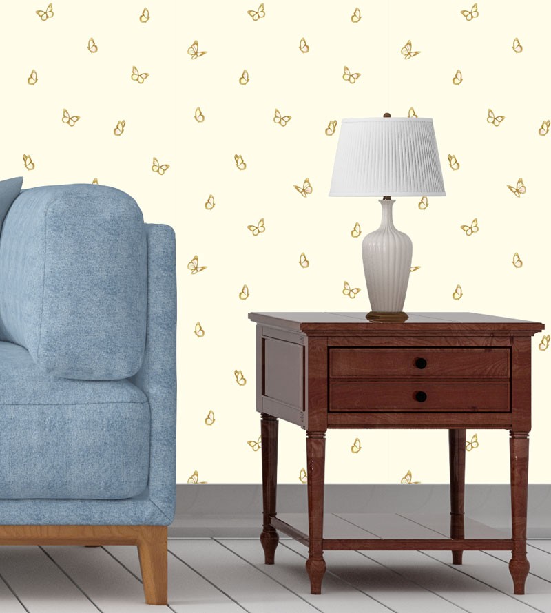 Papel De Parede Adesivo Borboletas Minimalistas