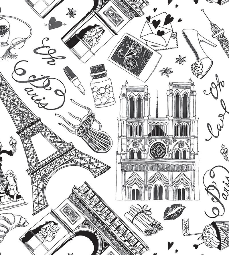 Papel De Parede Pontos Turísticos Países Preto...