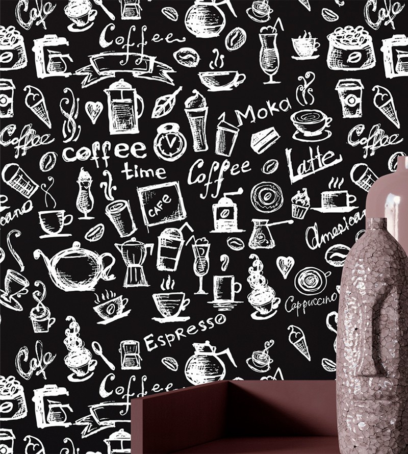 Papel De Parede Gourmet Café Preto