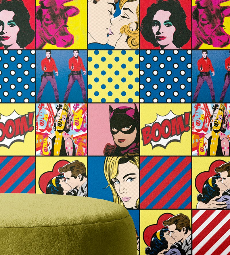 Papel De Parede Pin Up Quadros Anos 90