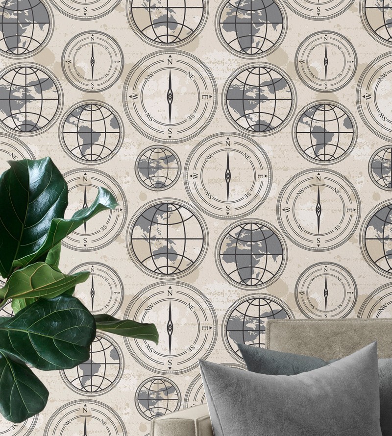 Papel de Parede Bussolo Globo Terrestre
