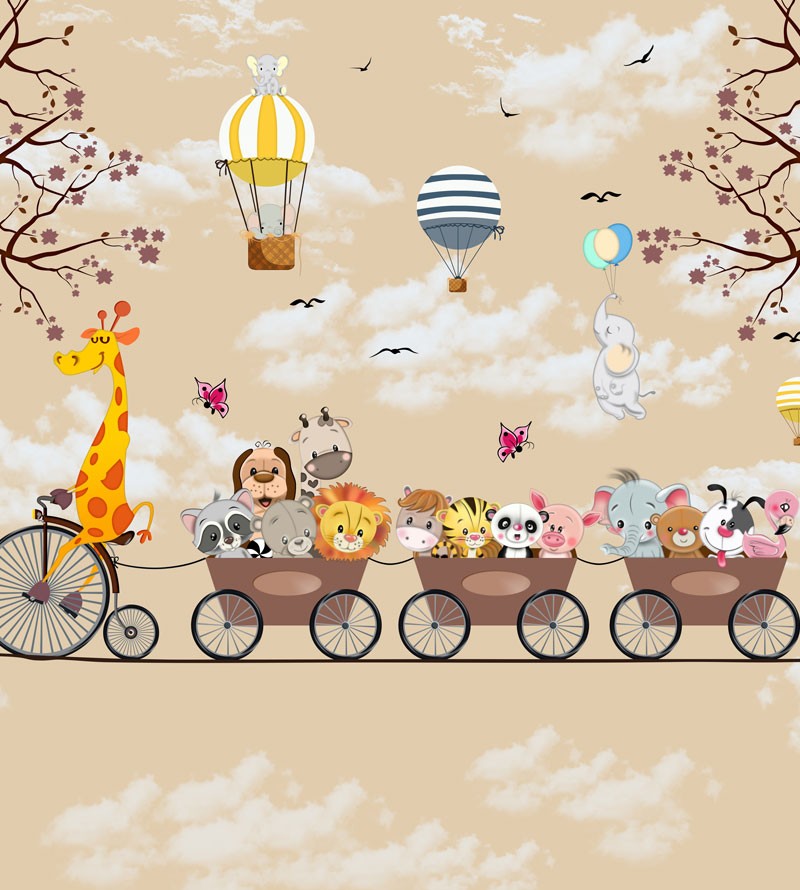 Papel de Parede Foto Mural Safari Divertido...