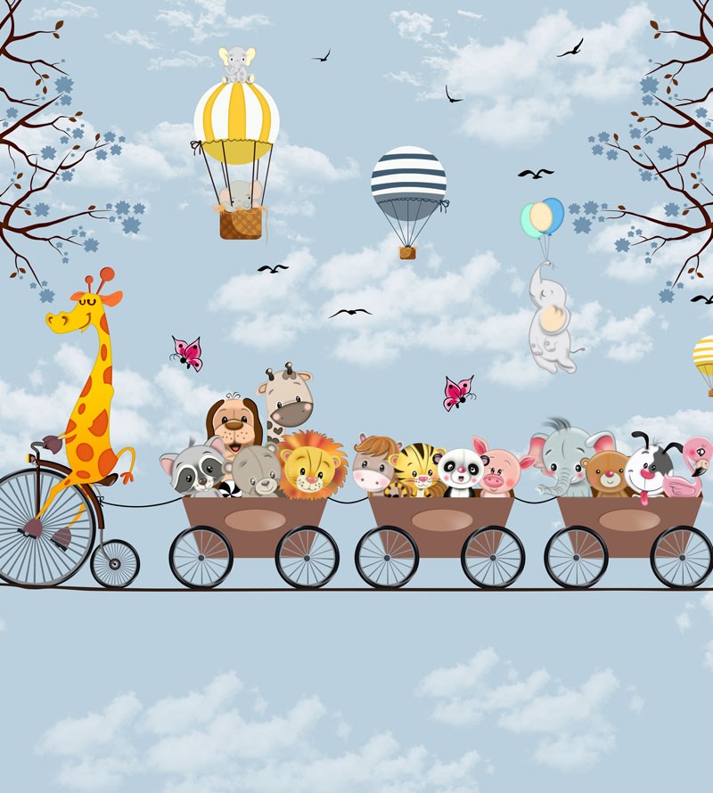 Papel de Parede Foto Mural Safari Divertido...